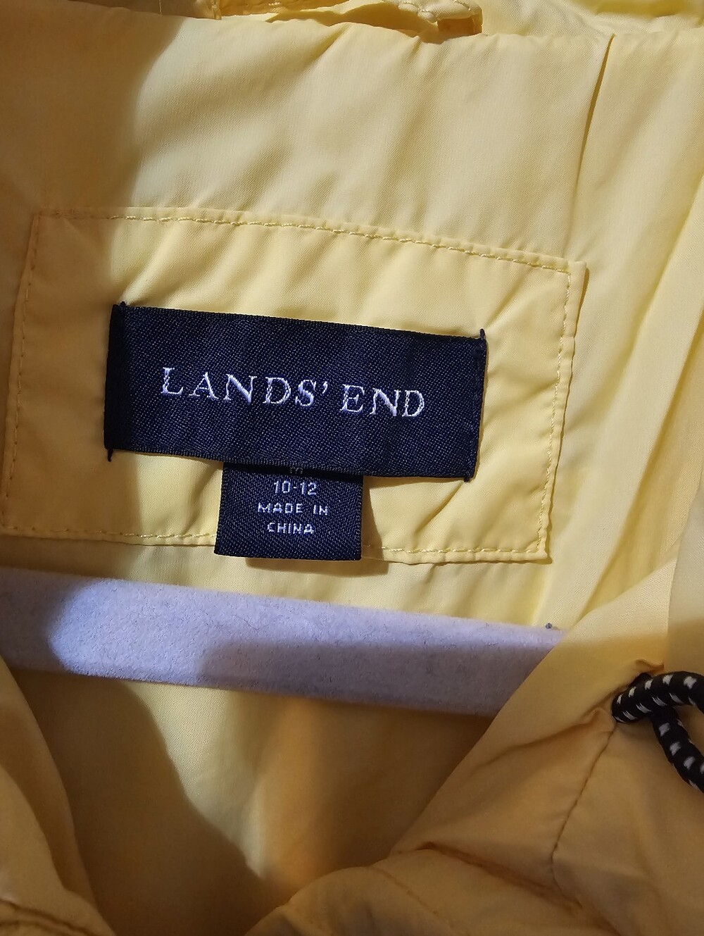 Lands' End Women's Bright Yellow Quilted Puffer Coat 10/12 - Picture 8 of 12